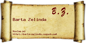 Barta Zelinda névjegykártya